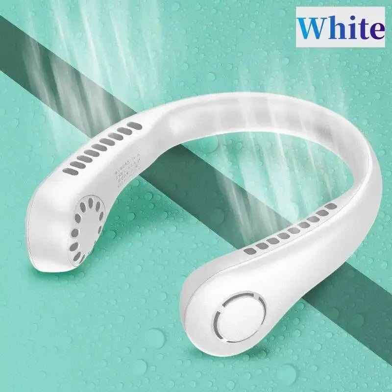 Portable Neck Fan MINI Electric Ventilador Silent Neckband Wearable Cooling FAN USBRechargeable Bladeless Mobile Air Conditioner