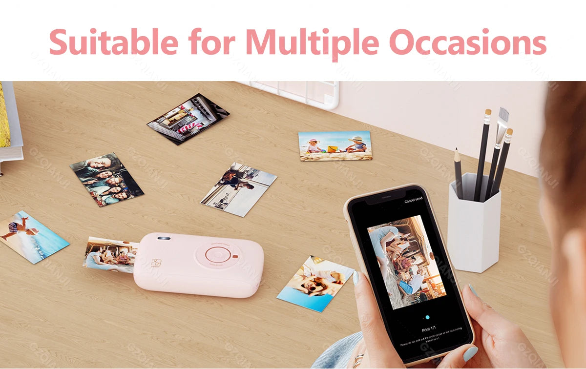 Máy In Ảnh Mini CP2100 Bluetooth 300dpi 2x3 Inch - Daisan Mart