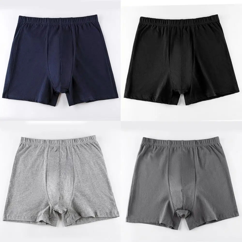 Men's breathable cotton underwear large size 4 pieces