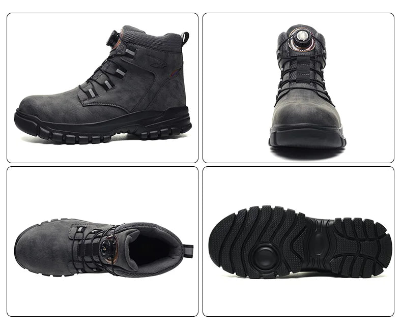 Industrial Safety Waterproof Leather Safety Shoes 2024