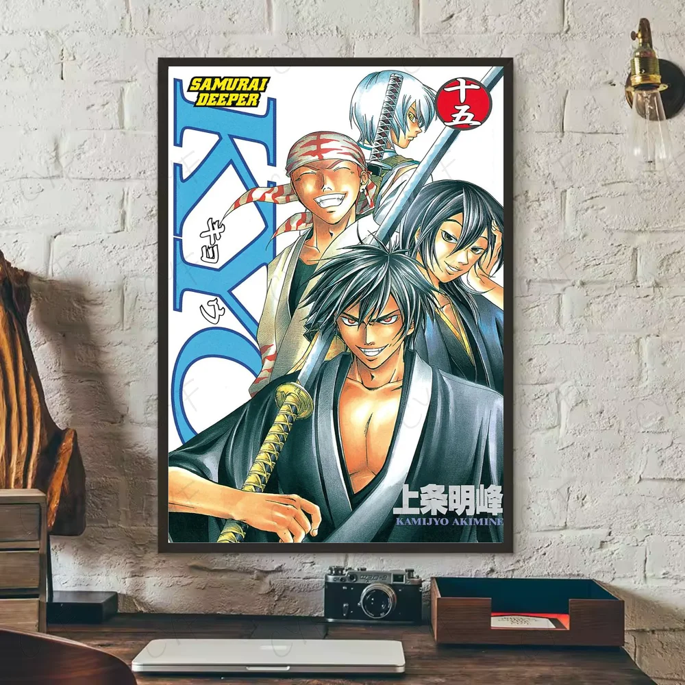 Samurai D-Deeper KYOS Comic Poster Wall Art Painting Sticker For Home Room Decoration Bedroom Decor Waterproof Posters