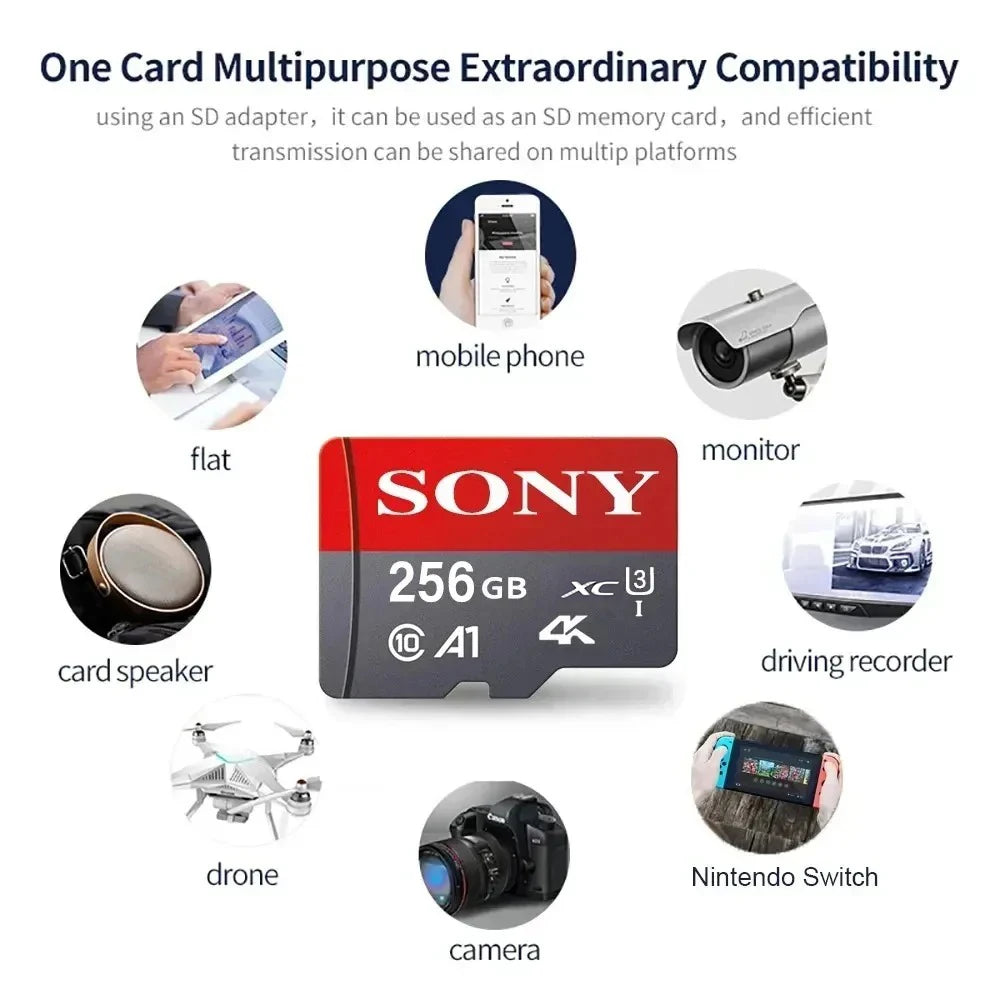 SO/NY Micro SD Memory Card 1TB/512GB/256GB/128GB/64GB