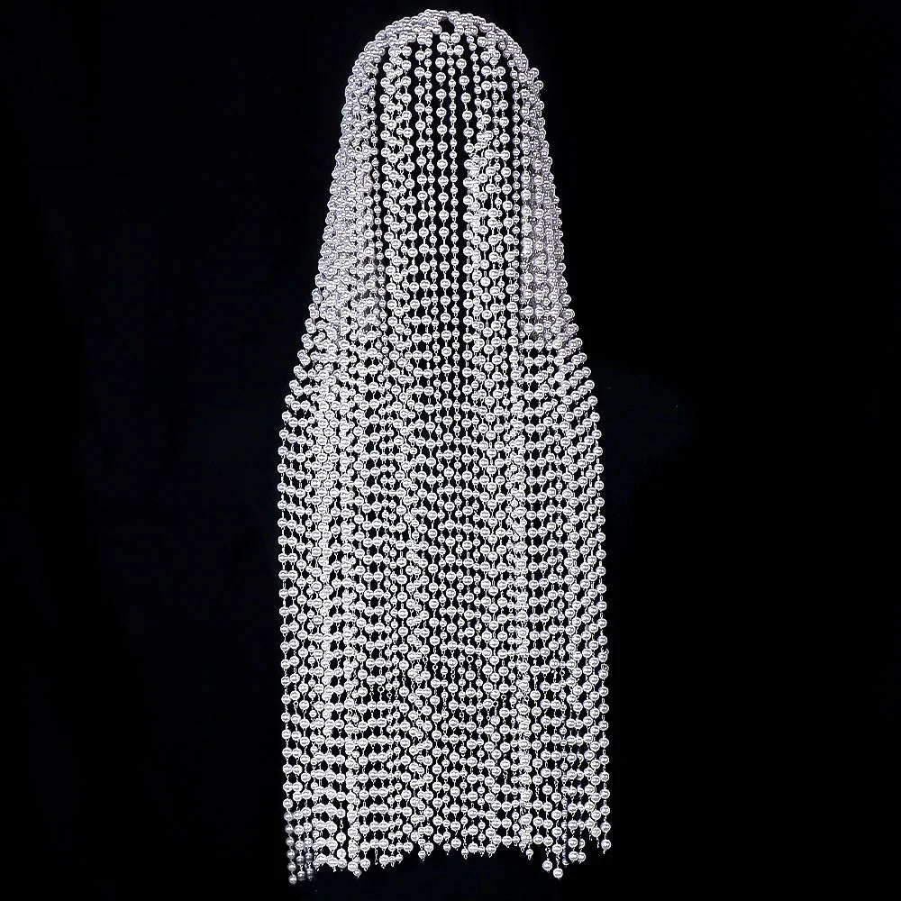 Vương Miện Ngọc Trai Retro Quyến Rũ nữ.