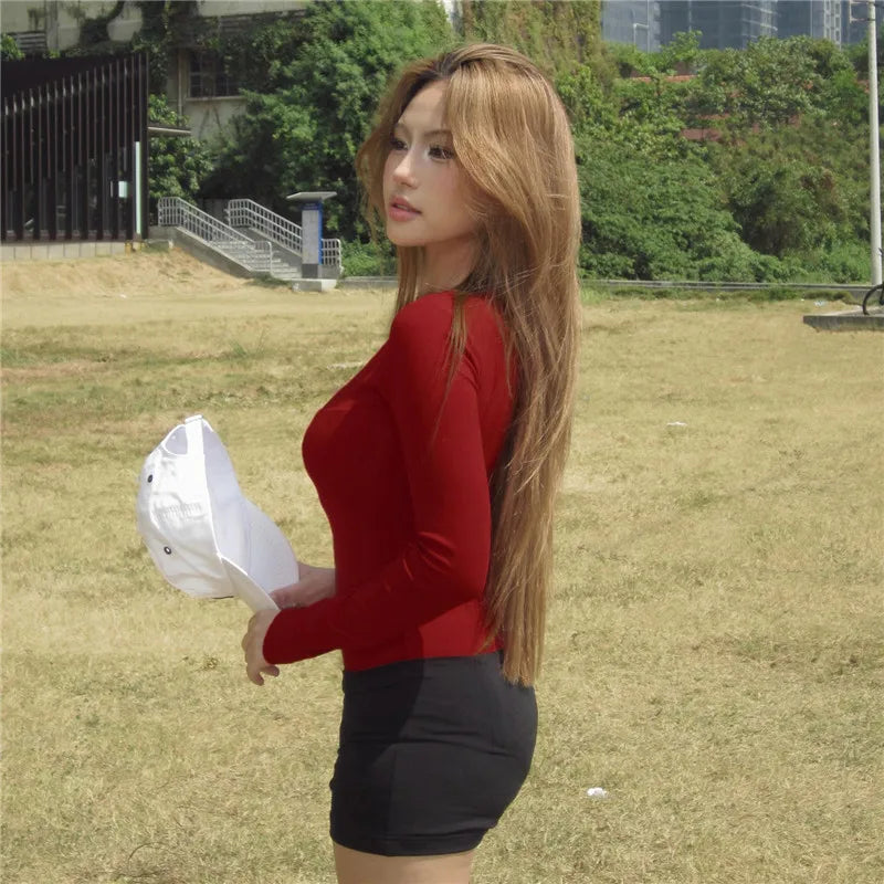 Bodysuit Đỏ Gợi Cảm SheStyle - Thời Trang Thu Đông 2025 - Daisan Mart