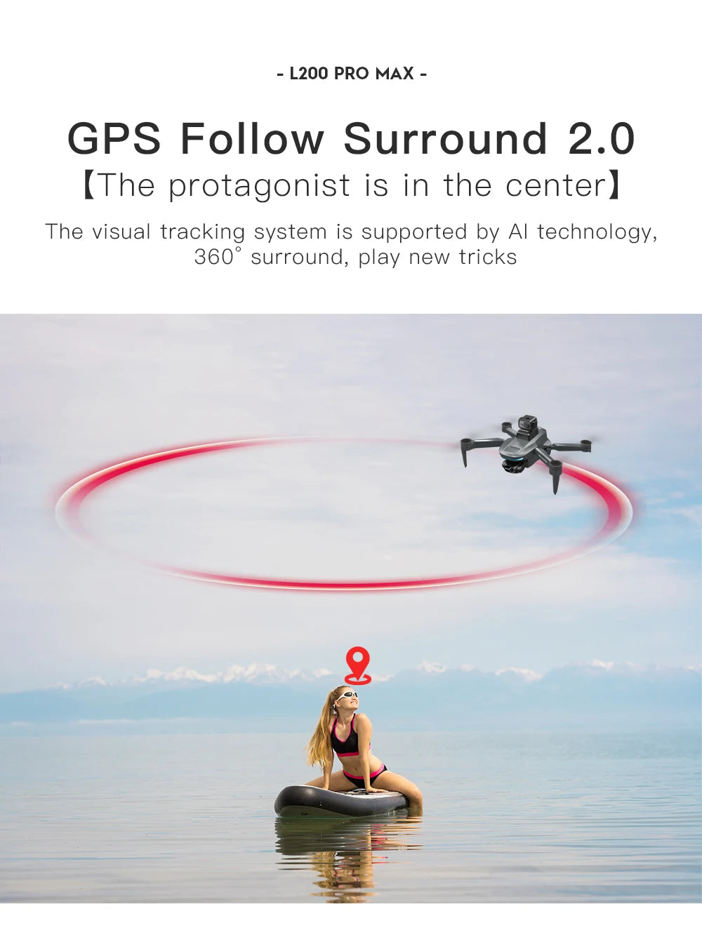 L200 Pro Max 5000M GPS Drone 8K Professional HD Camera FPV Dron 2-Axis Gimbal Foldable Obstacle Avoidance RC Quadcopter VS L600