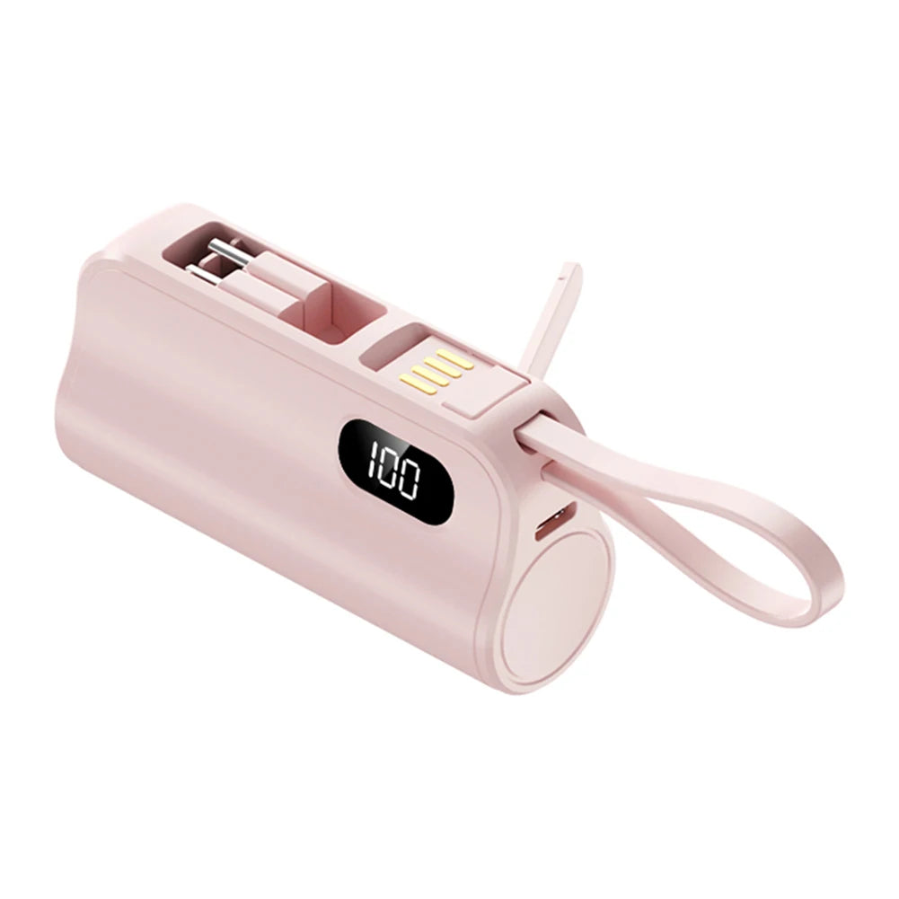 2in1 10000mAh Mini Power Bank with USB-C Holder