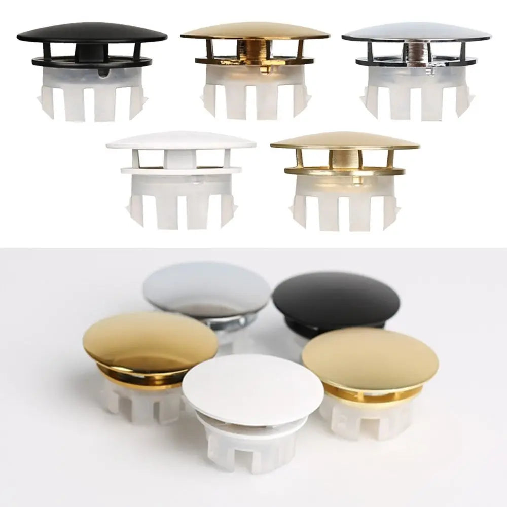 Wash Basin Round double layer Overflow Ring Plug Copper Sink Overflow Cover Trim Ring Hole Cap