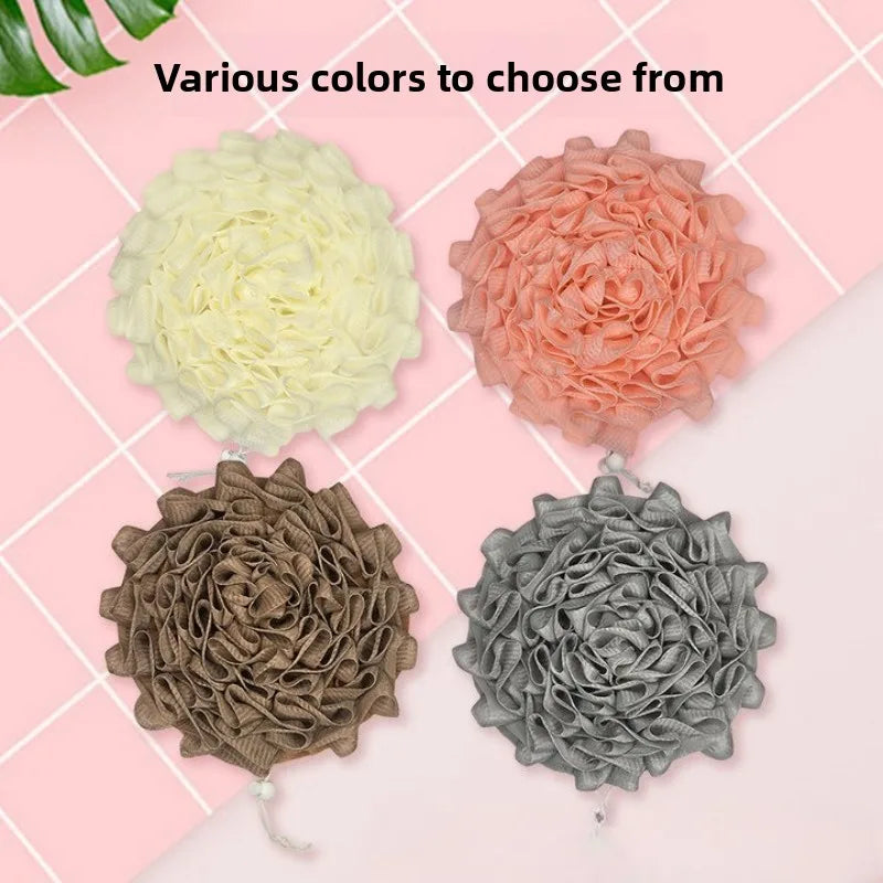 Bông Tắm 2 Trong 1 Lưới Kèm Túi Rút Đựng Xà Phòng