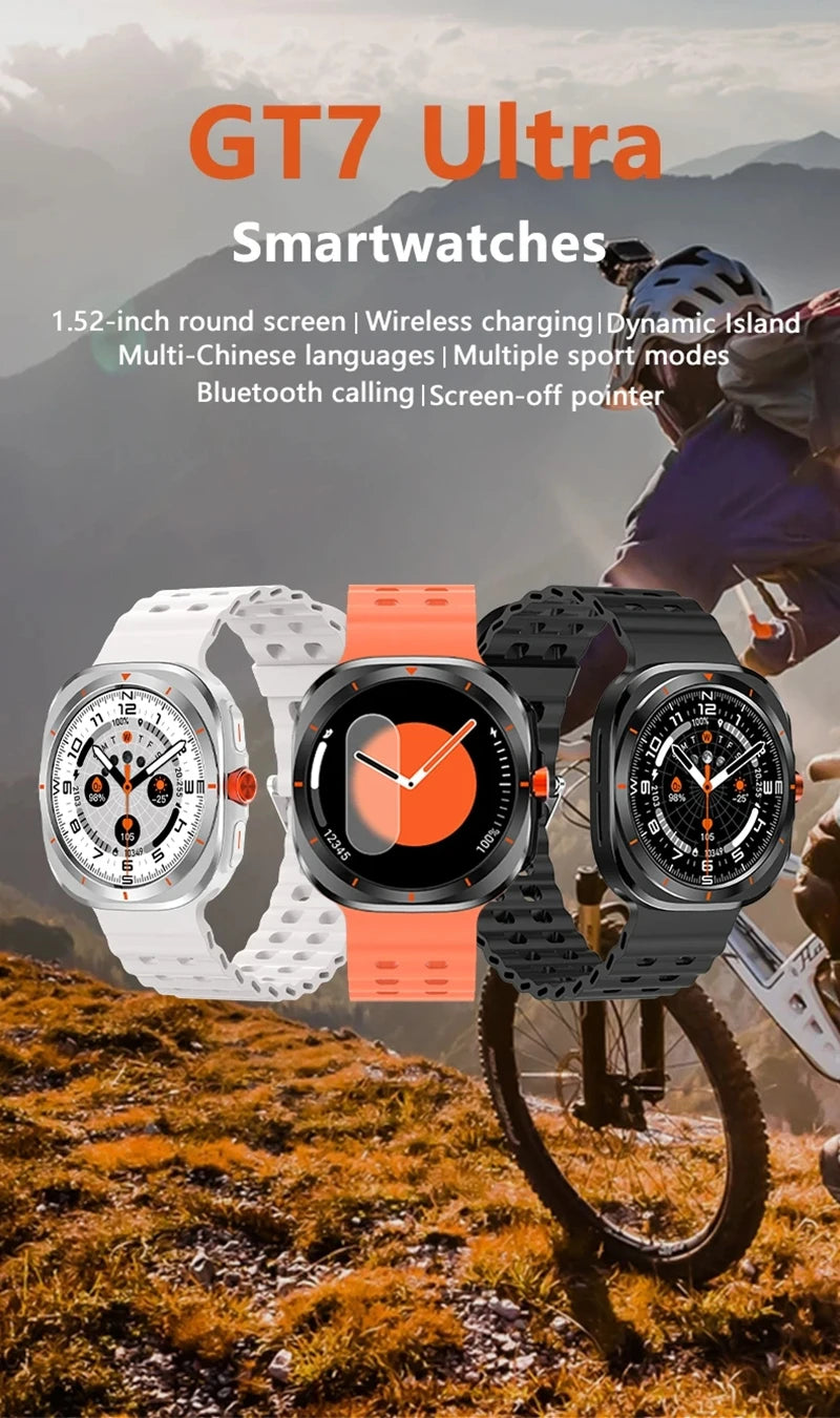 GT7 Ultra Smart Watch AMOLED HD Screen 2025
