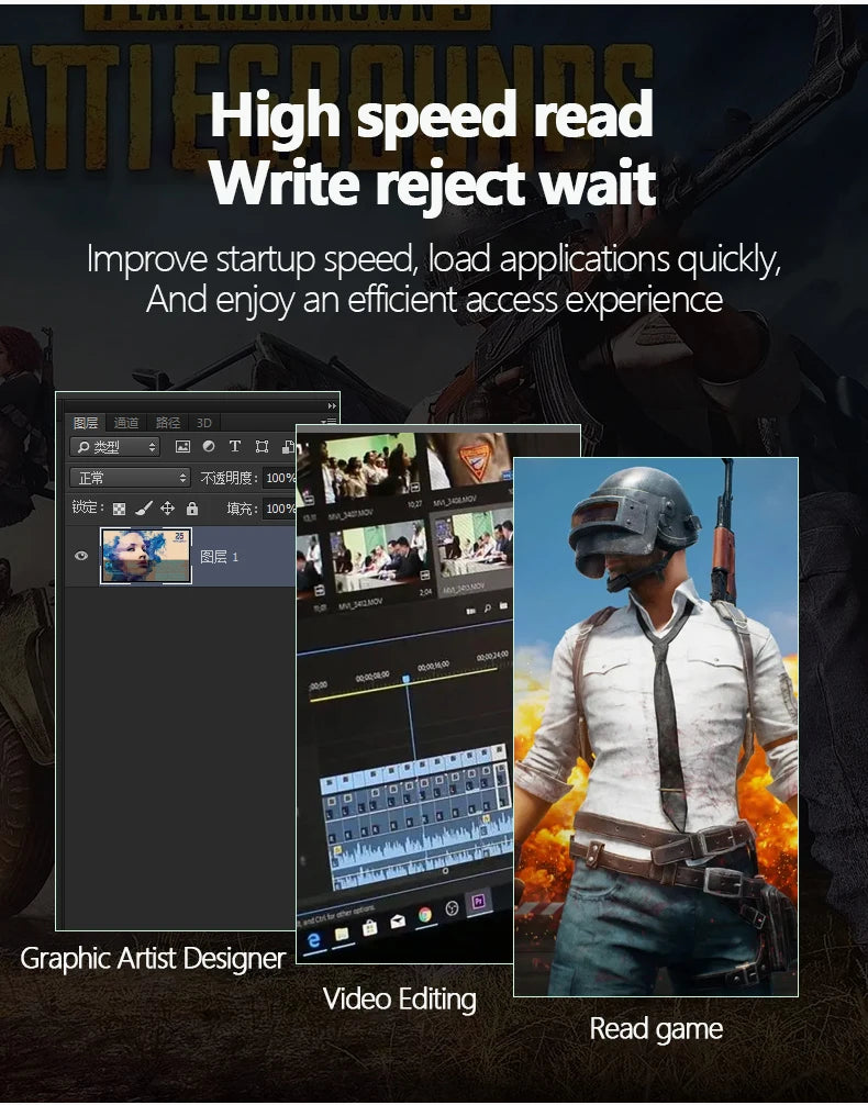 120GB High Speed ​​SSD Hard Drive For Disassembled PC &amp; Laptop