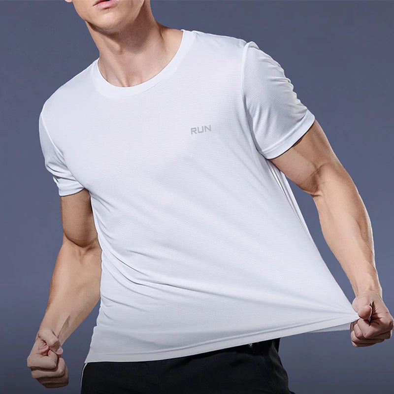 Men's Summer Quick Dry Loose Fit Sports T-Shirt 50 Characters