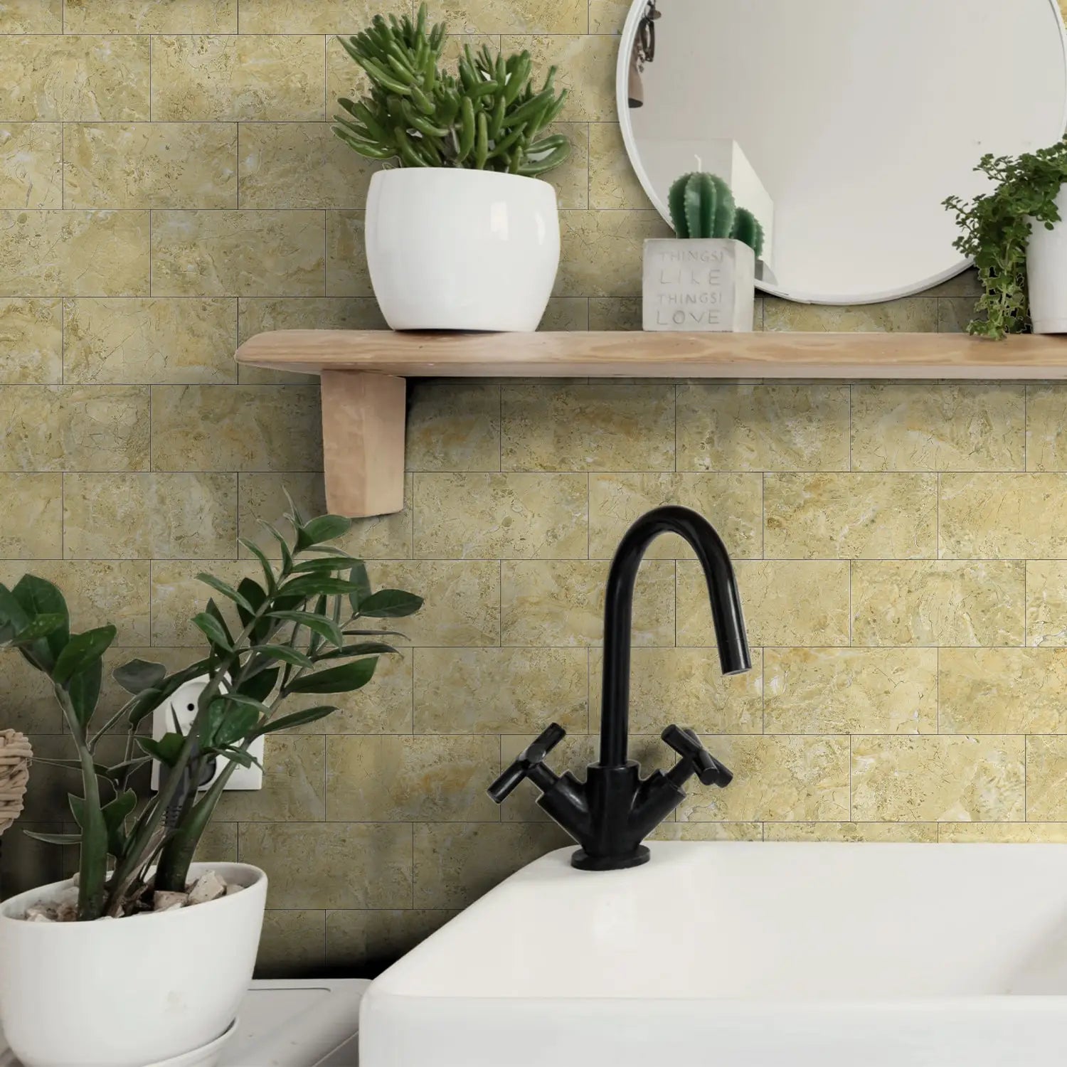 3D Waterproof Brick and Stone Decal Set - Kitchen &amp; Bathroom