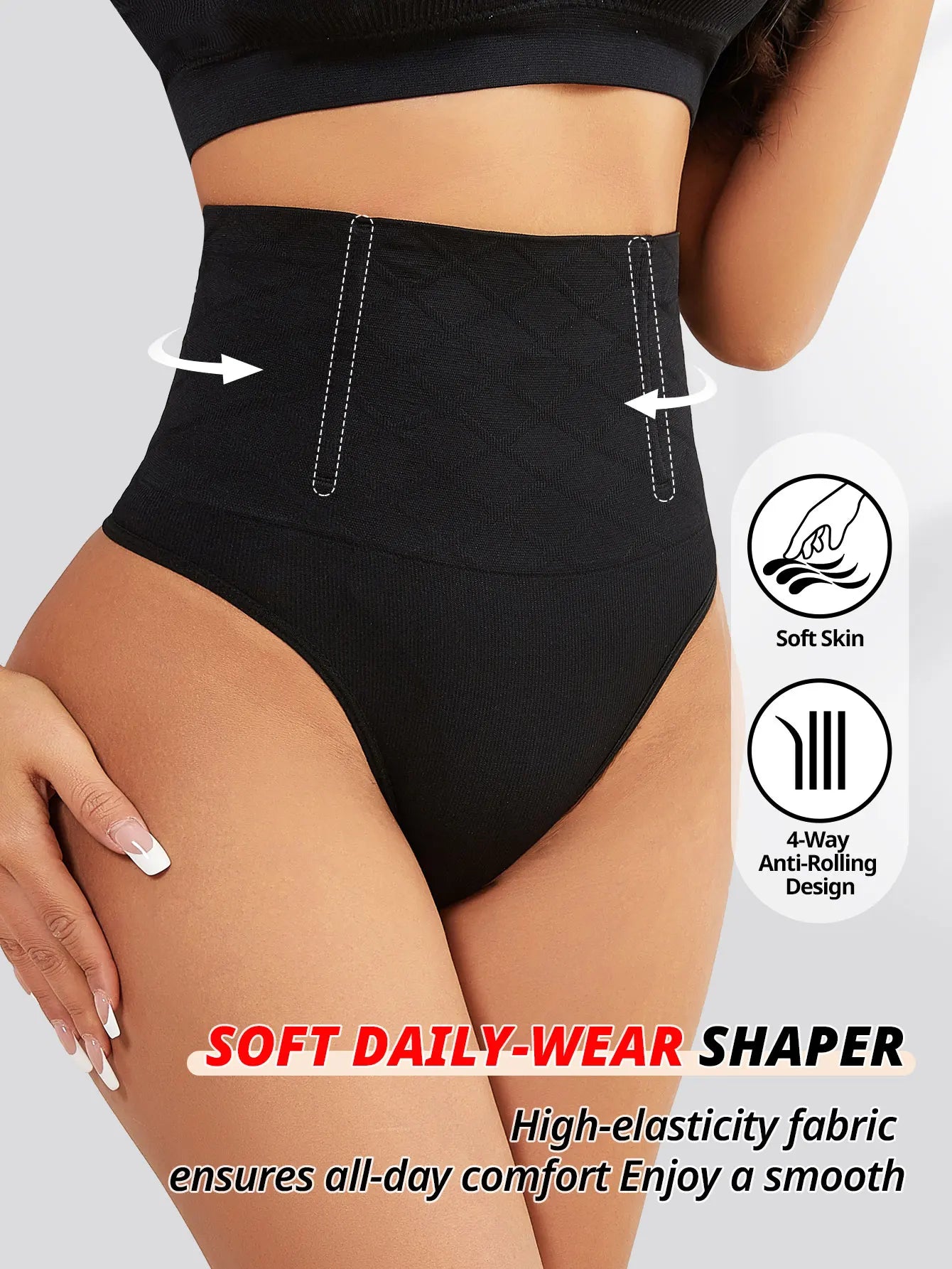 Quần Lót Nữ Flarixa Tạo Dáng Cạp Cao Không Đường May