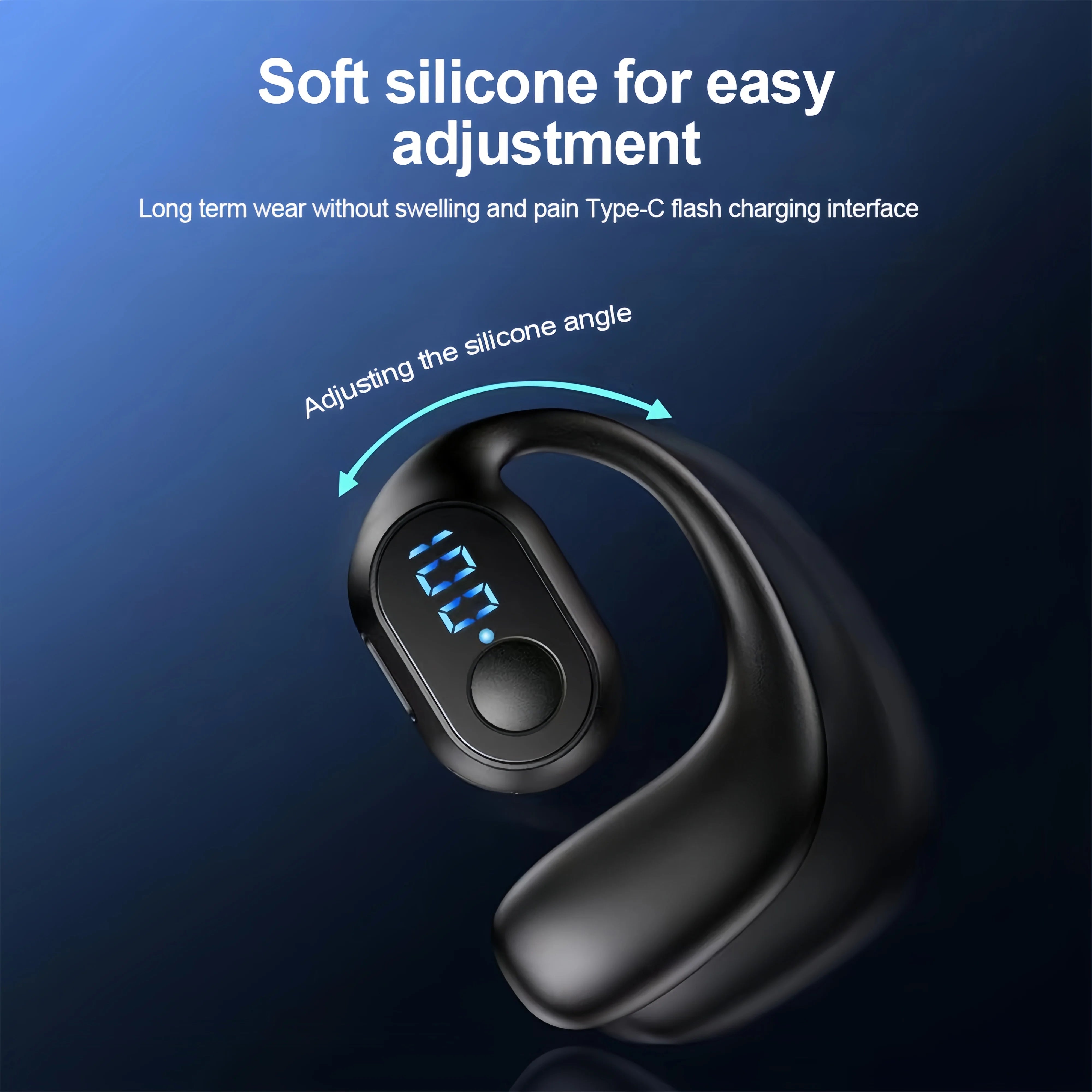 Tai Nghe Bluetooth 5.3 Chống Ồn, Âm Thanh HiFi, Earhook