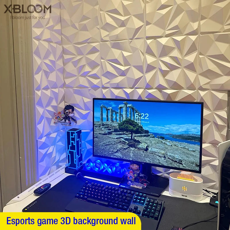 3D Diamond Decorative Art Wall Panels 30x30