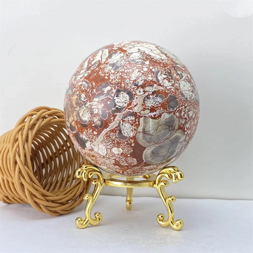 Lucky Natural Orange Quartz Ball Feng Shui