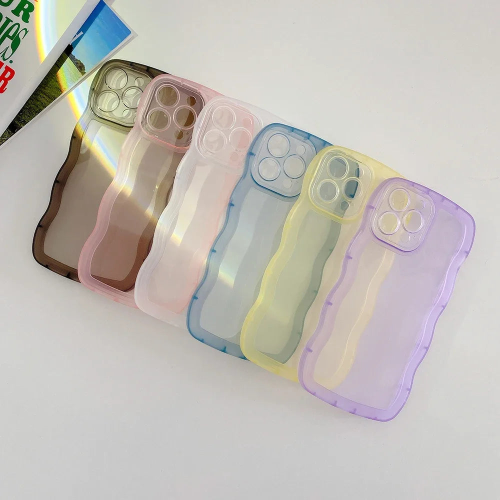 Cute Transparent Ripple Case For iPhone