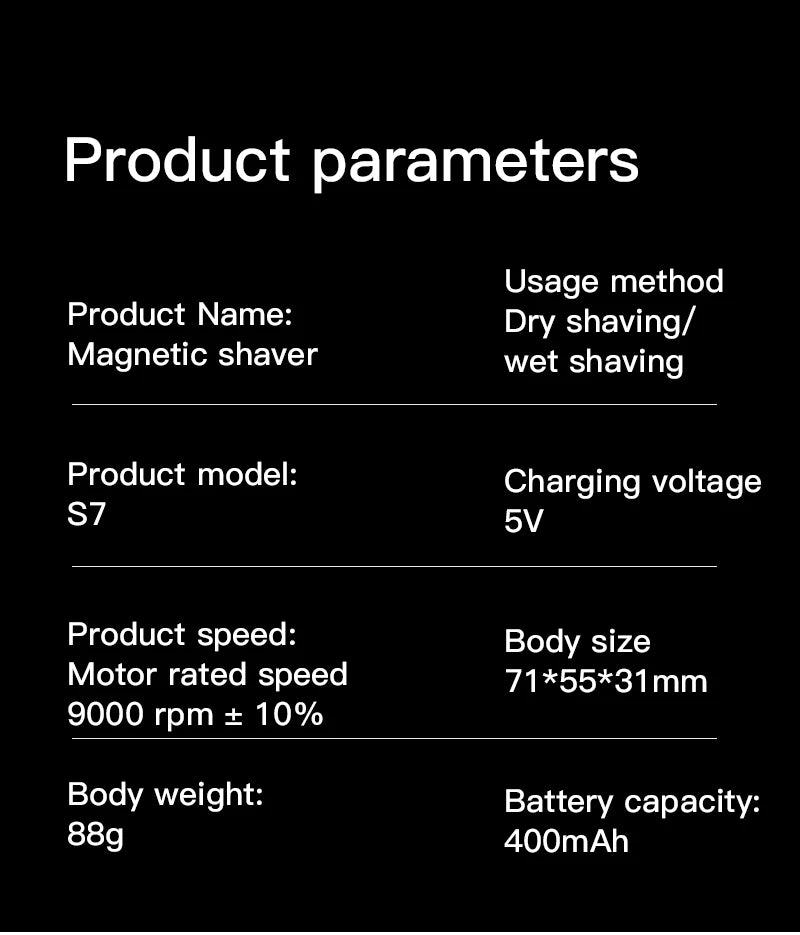 Mini Electric Smart Shaver Dual Blade Household Car Shaver Digital Display Rechargeable Shaver Powerful Beard Trimmer Tool