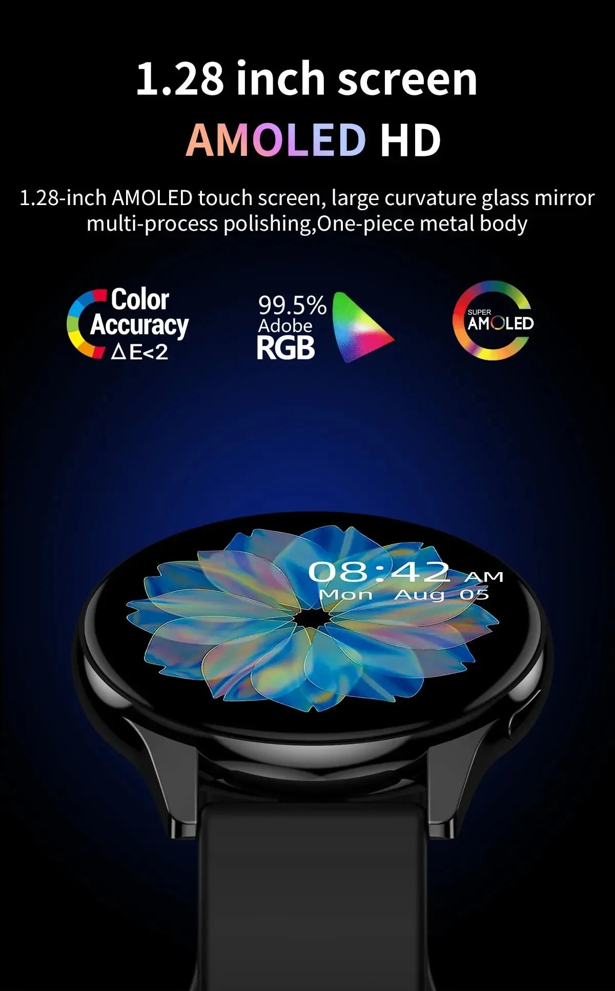 Đồng Hồ Thông Minh 2025 Màn Hình Tròn AMOLED Bluetooth - Daisan Mart