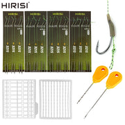 Lưỡi Câu Cá Chép HIRISI Thép Carbon, Dây Bện, Có Ngạnh