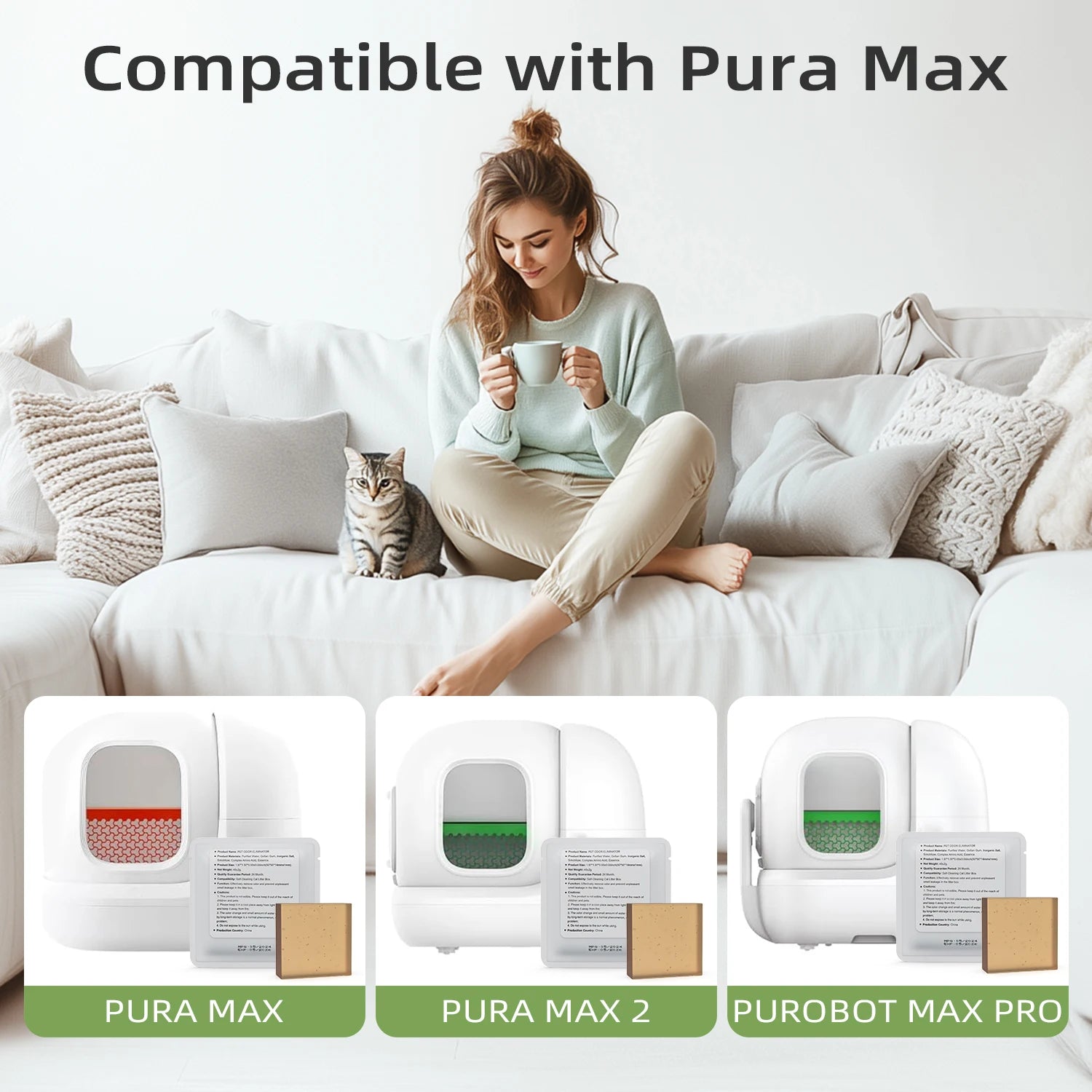 Deodorizing Litter Box N50 - Fresh, Reusable