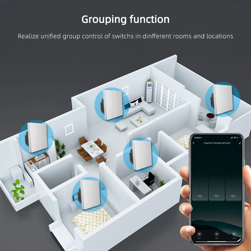 Dawnjoy Zigbee Smart Switch 1/2/3 Gang