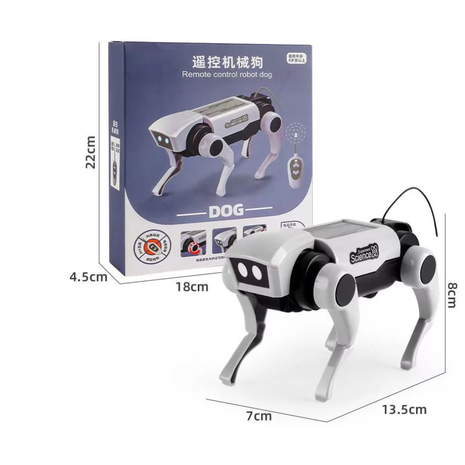 Rc Robot  Remote Control Mechanical Dog Toy Science Teaching Diy Assembling Model Electric Set Toys for Boys Kids Gift - Daisan Mart