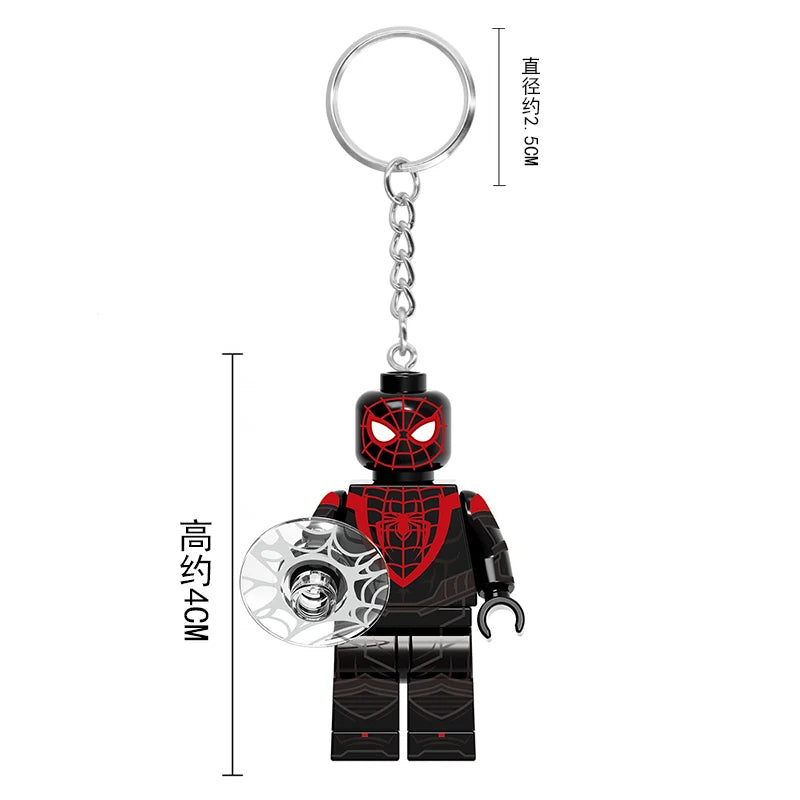 Lego Spider-Man Miles &amp; Gwen Cute Bag Keychain