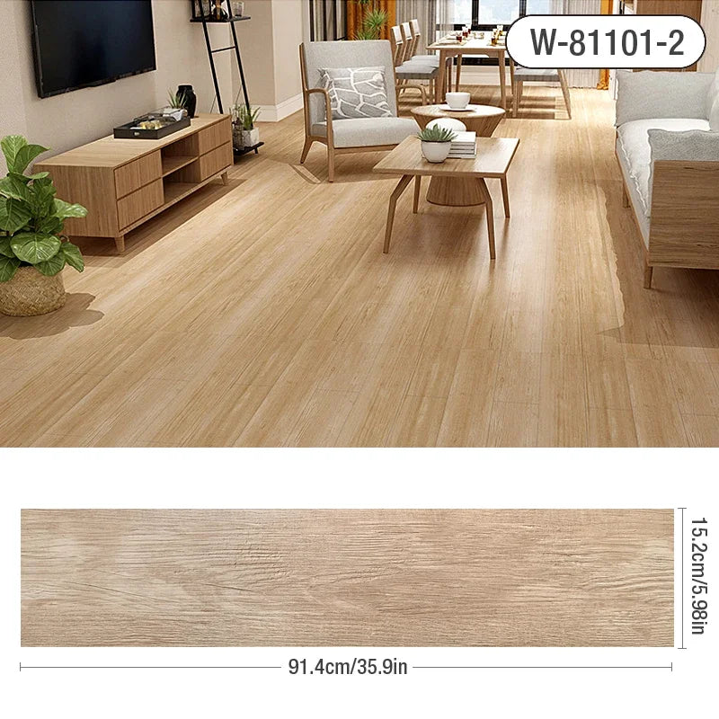 Wood Grain Floor Stickers Modern XPE Foam Wall Sticker Waterproof Self-adhesive for Living room Toilet Kitchen Home Floor Decor