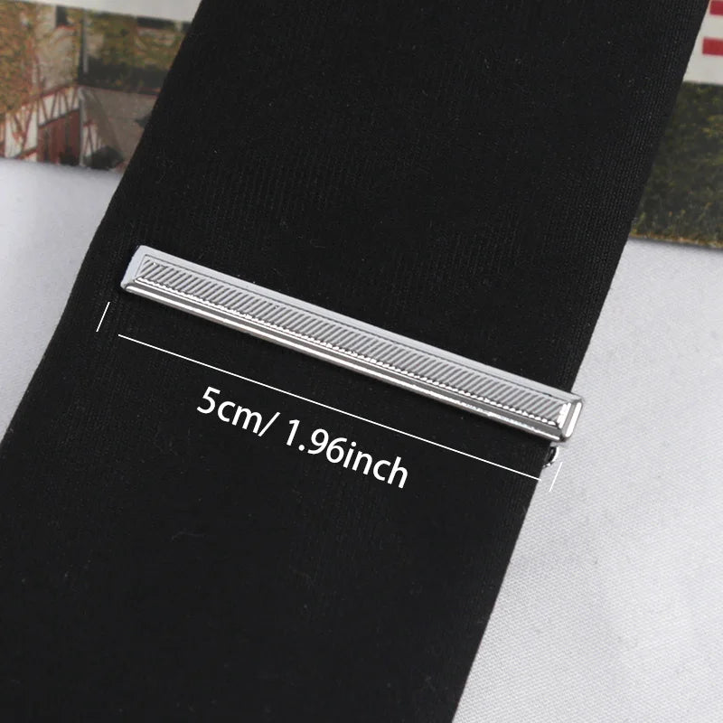 Kẹp Cà Vạt Nam Màu Bạc Thanh Lịch Phong Cách