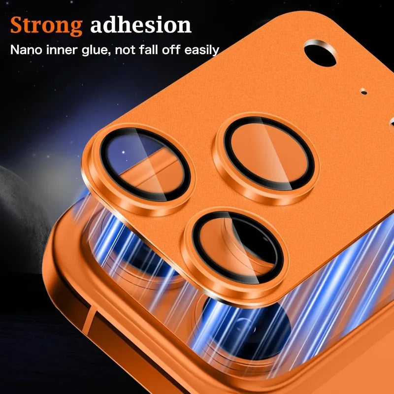 Metal Camera Lens Protector Tempered Glass 9H Hardness Alloy Scratch Proof Camera Cover Impact Protection for IPhone 17 Pro Max