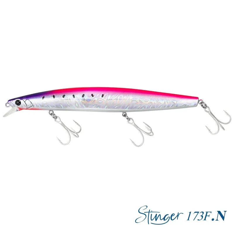 TSURINOYA Shore Fishing STINGER 173F Floating Minnow Silm Fishing Lure 173mm 37.5g Saltwater Hard Plastics Big Game Hard Bait