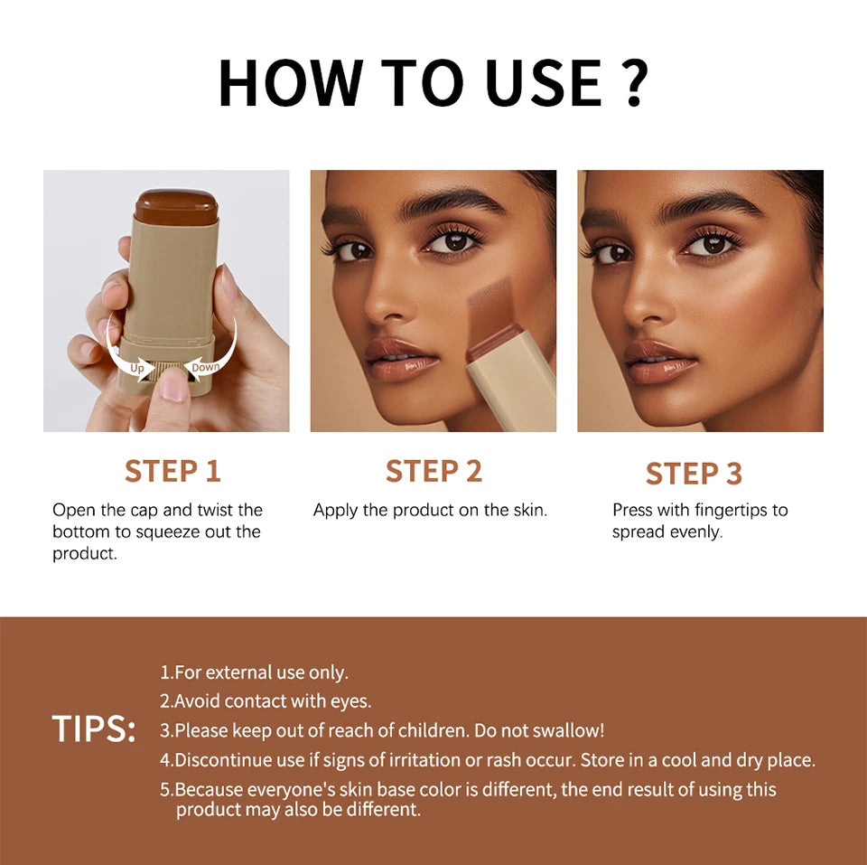 Moisturizing Foundation Stick for Naturally Smooth and Even Skin Tone
