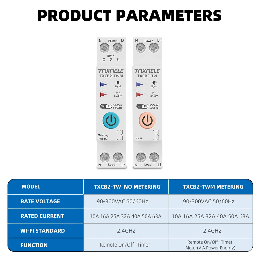 Công Tắc Thông Minh WiFi TUYA - Đo Lường Năng Lượng