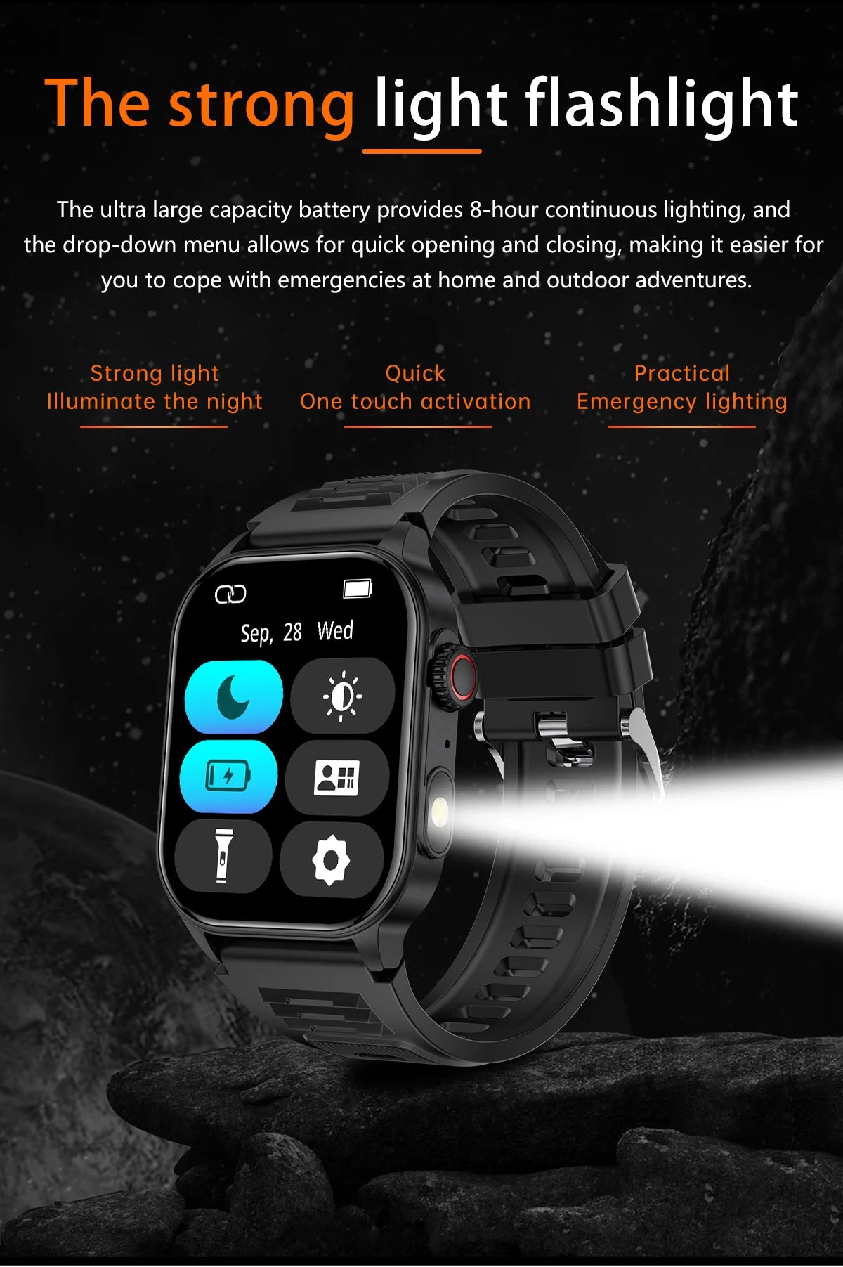 LIGE 2.01 Smart Watch Bluetooth Call Health