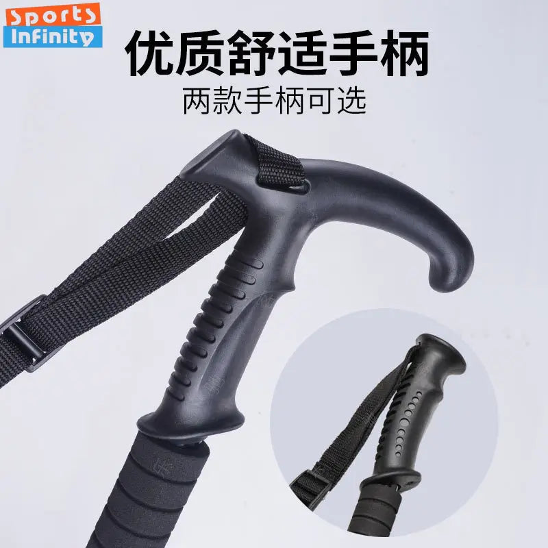 Aluminum Multi-Function Trekking Pole - Protection &amp; Walking Aid