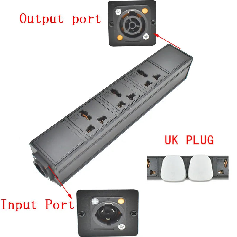 Ổ Cắm Điện STRIDER NAC3FPX 9 Ổ Đa Năng Có Adapter UK - Daisan Mart