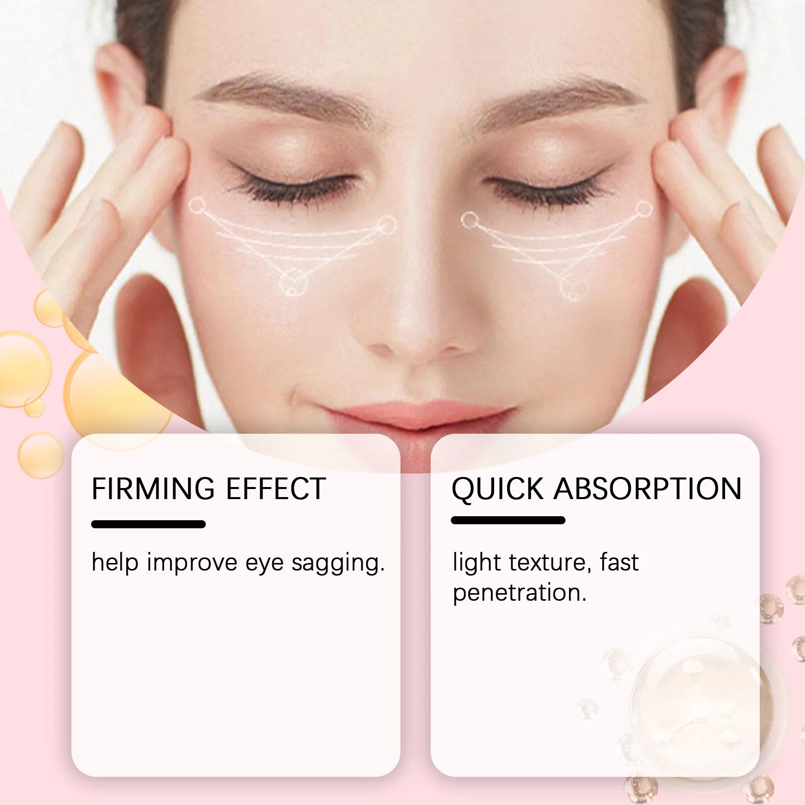 Anti Wrinkle Eye Cream Reduce Eye Fine Sagging Line Hydration Moisturizing Compact Wrinkle Defense Restore Eye Elasticity Cream - Daisan Mart