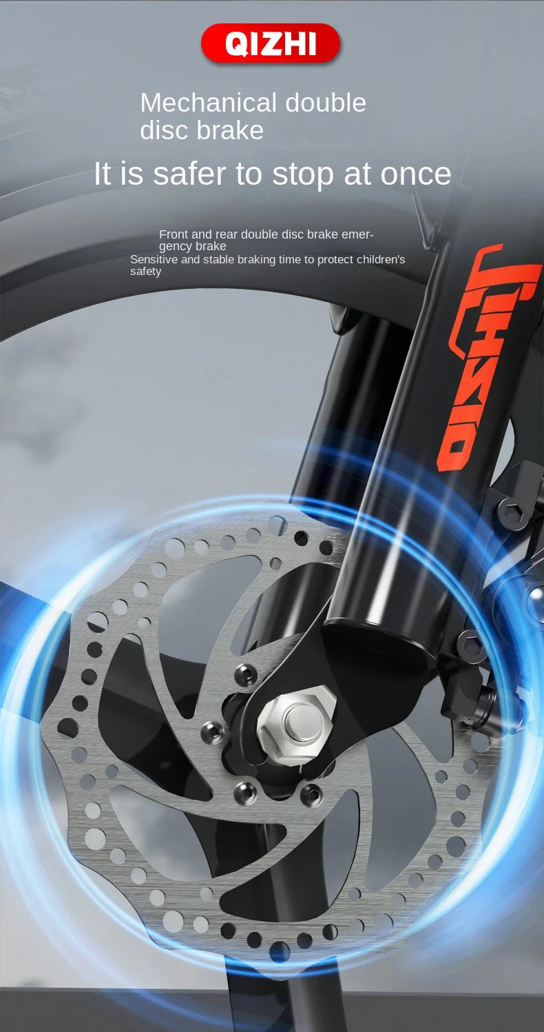 WOLFACE 20/22 Inch Unisex Road Bike Aluminum Alloy Frame Single Speed ​​Children's Mountain Bike Disc Brake Portable Adult Scooter