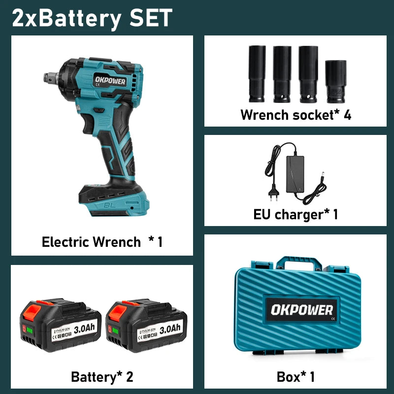 Makita 1000N.M Brushless Electric Impact Wrench