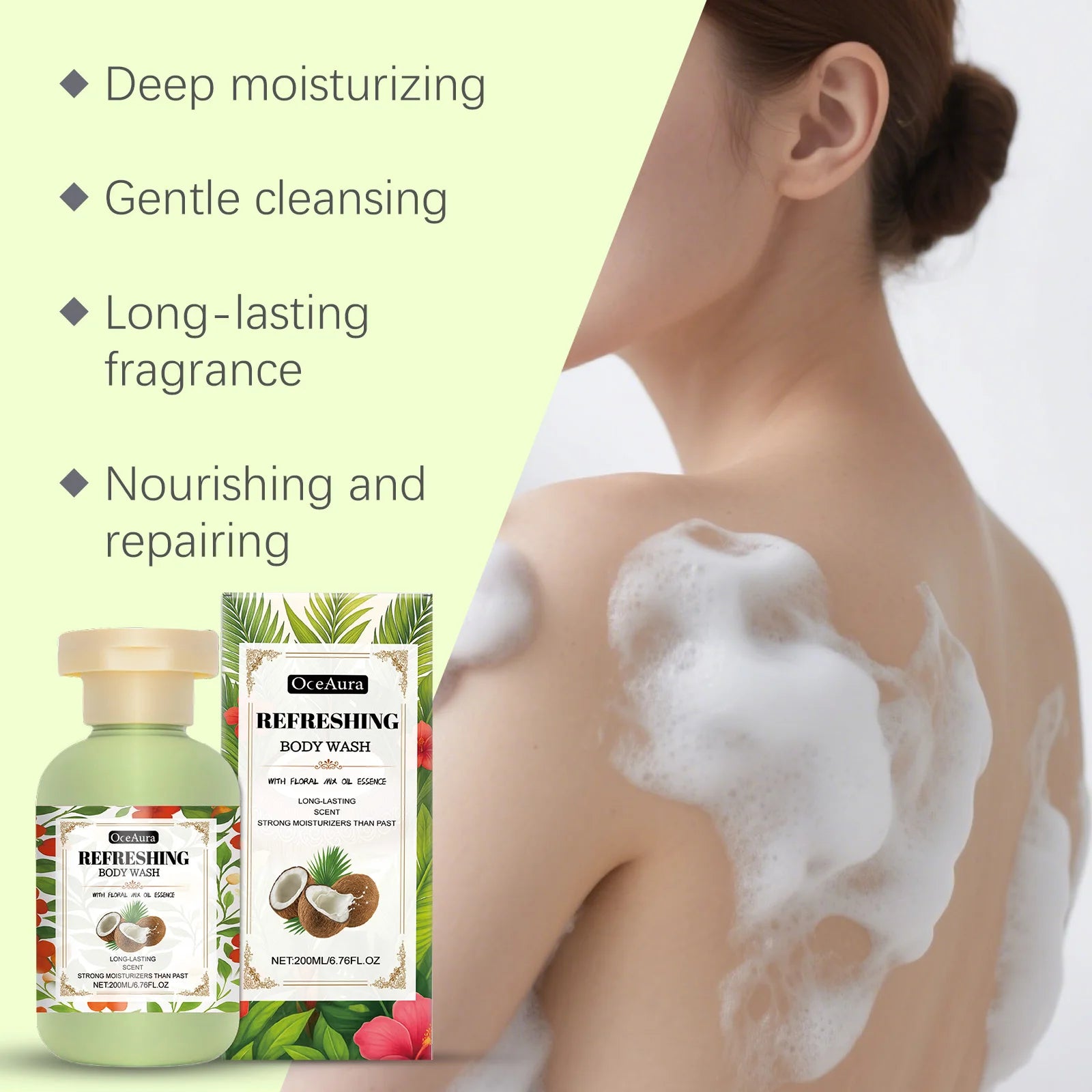 Fragrance Moisturizing Body Wash Softening Keratin Remove Skin Dirt Deep Nourishment Relieve Body Roughness Exfoliate Shower Gel