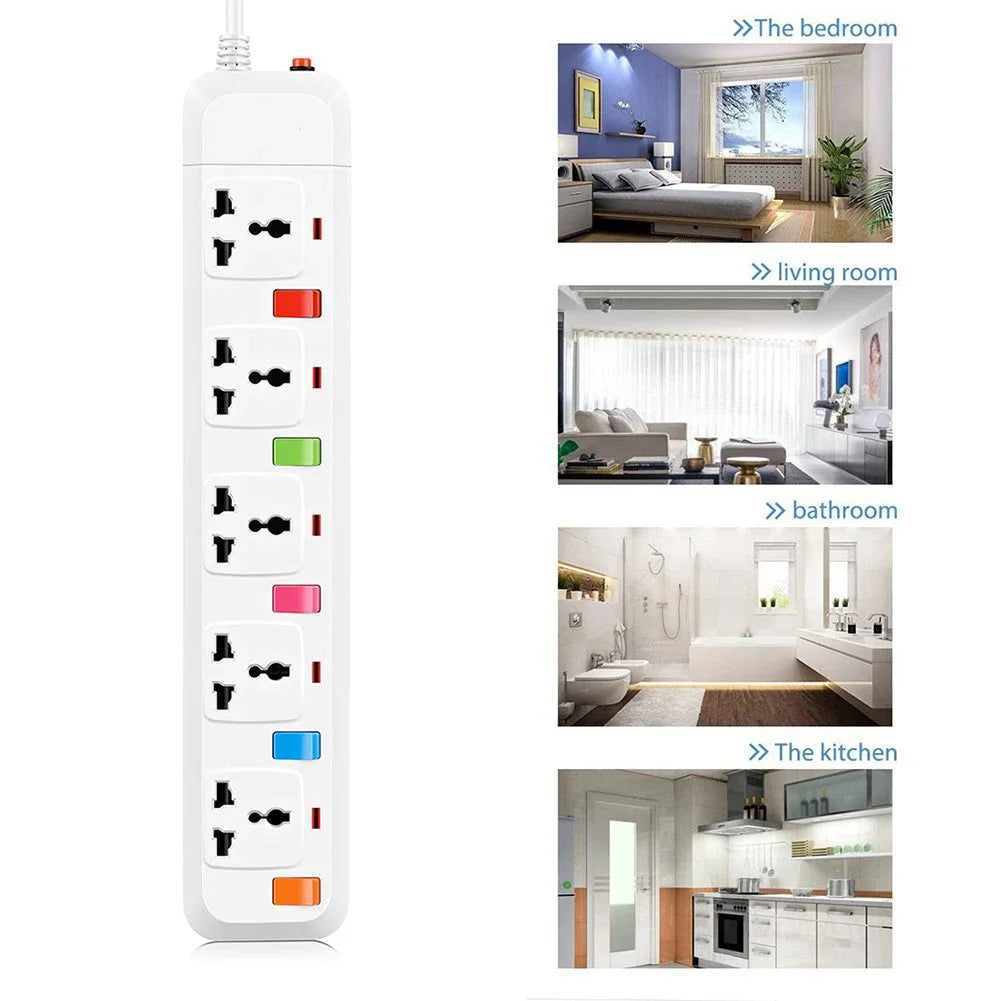 Ổ Cắm Điện Đa Năng Melery 3/4/5 Lỗ, USB, Công Tắc Riêng