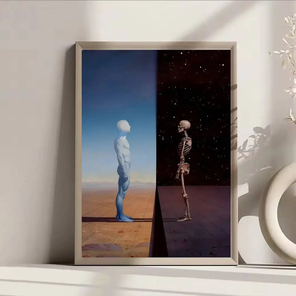 Surrealism Artwork By Salvador Dali Poster Self-adhesive Art Waterproof Paper Sticker Coffee House Bar Room Wall Decor