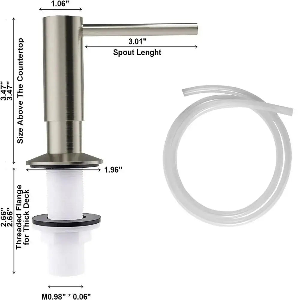 500ml Brass Soap Dispenser Pump Head For Kitchen/Bathroom