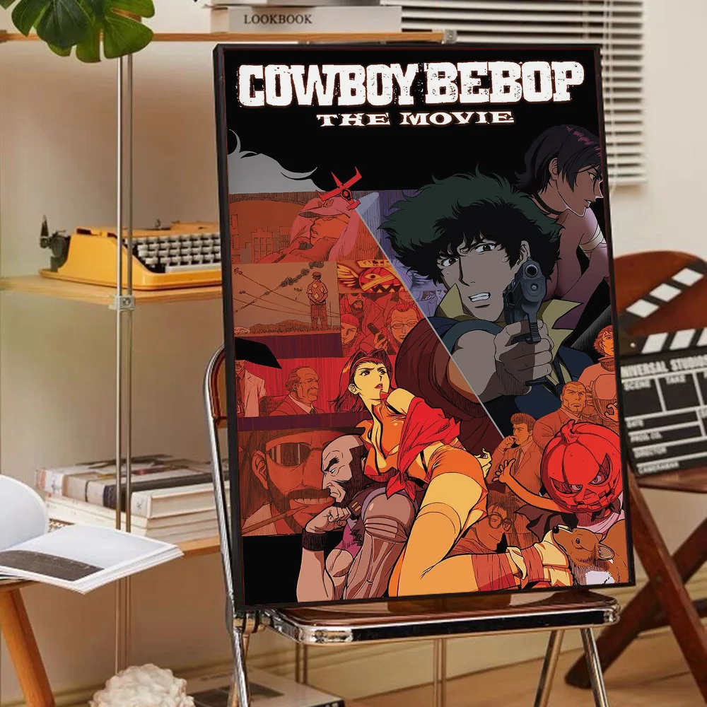 Anime Cowboy Bebop Good Quality Prints and Posters Waterproof Paper Sticker Coffee House Bar Posters Wall Stickers