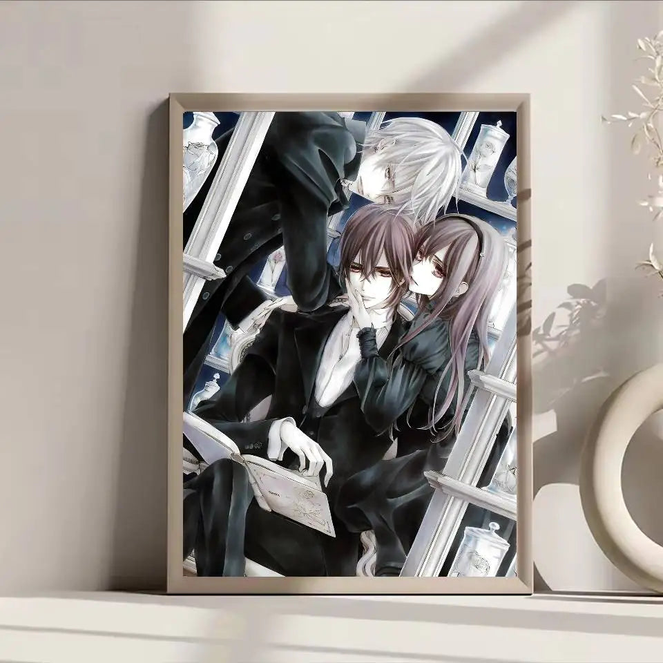 Anime Vampire Knight Poster Self-adhesive Art Waterproof Paper Sticker Coffee House Bar Room Wall Decor