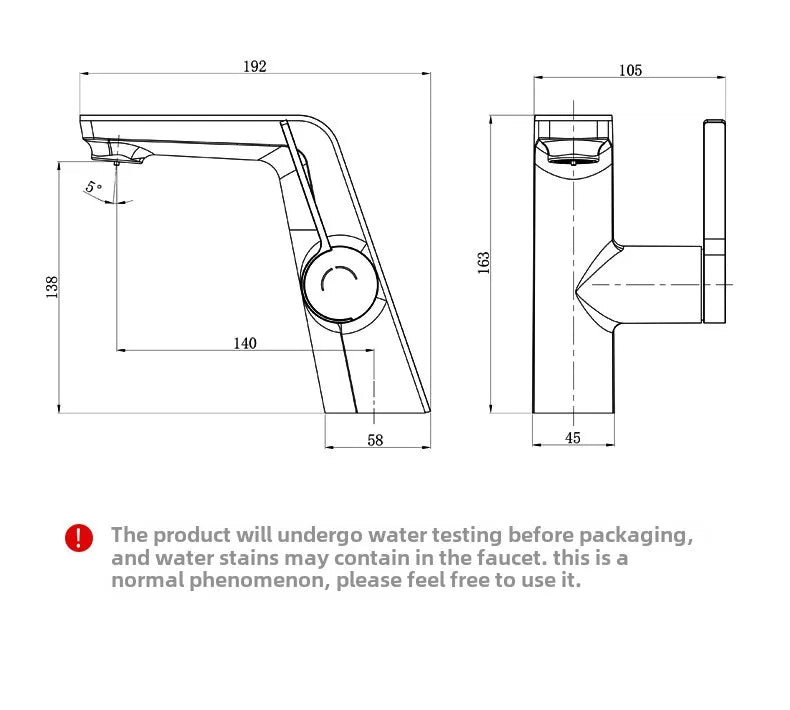 Modern Color Changing LED Touch Sensor Bathroom Faucet