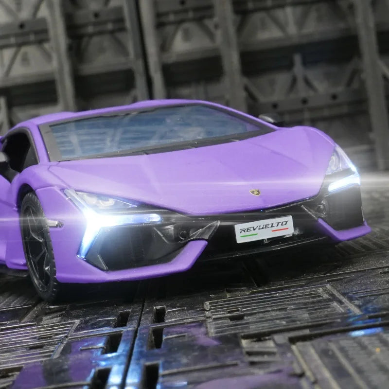 Mô Hình Xe Lamborghini Revuelto Hợp Kim Kéo Lùi Trẻ Em - Daisan Mart