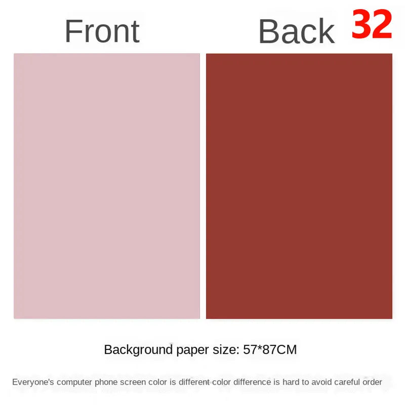 Photography Backdrops Wallpaper 57*87cm 2sides Solid Color Photo Background Props for Photo Studio Newborn Product Photographic - Daisan Mart
