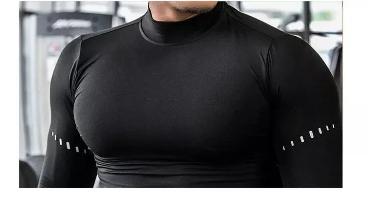 Men's Gym Long Sleeve T-Shirt, Stretchy, Quick Dry, Cool